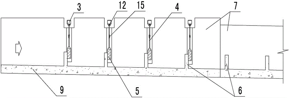 A fishway movable partition device