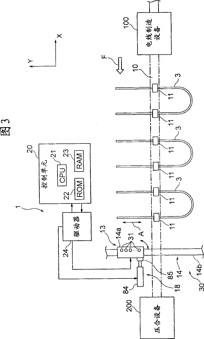 Electric wire coloring apparatus