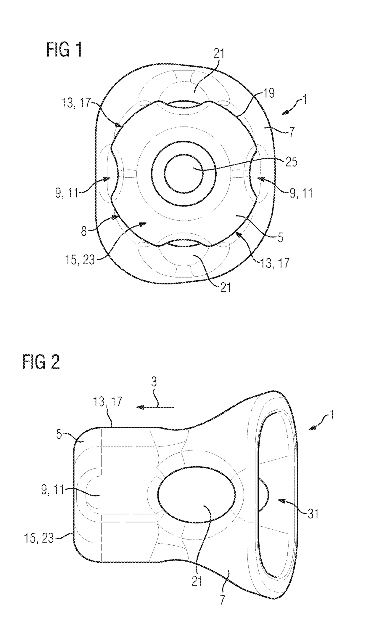 Standard attachment for a standard earpiece and standard earpiece