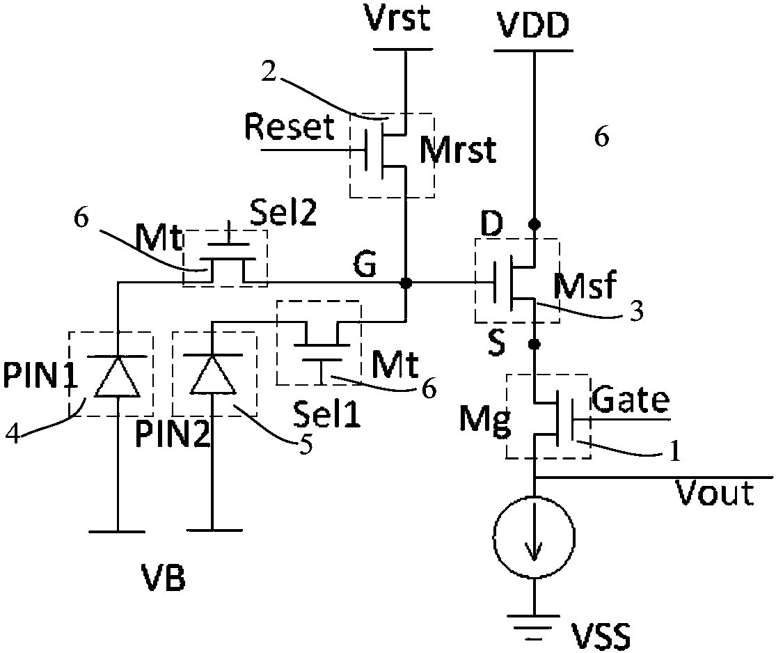 Fingerprint identification detection circuit and touch control panel