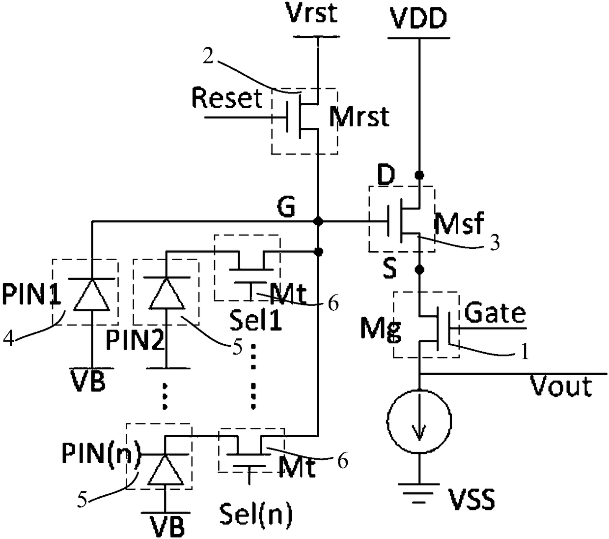 Fingerprint identification detection circuit and touch control panel