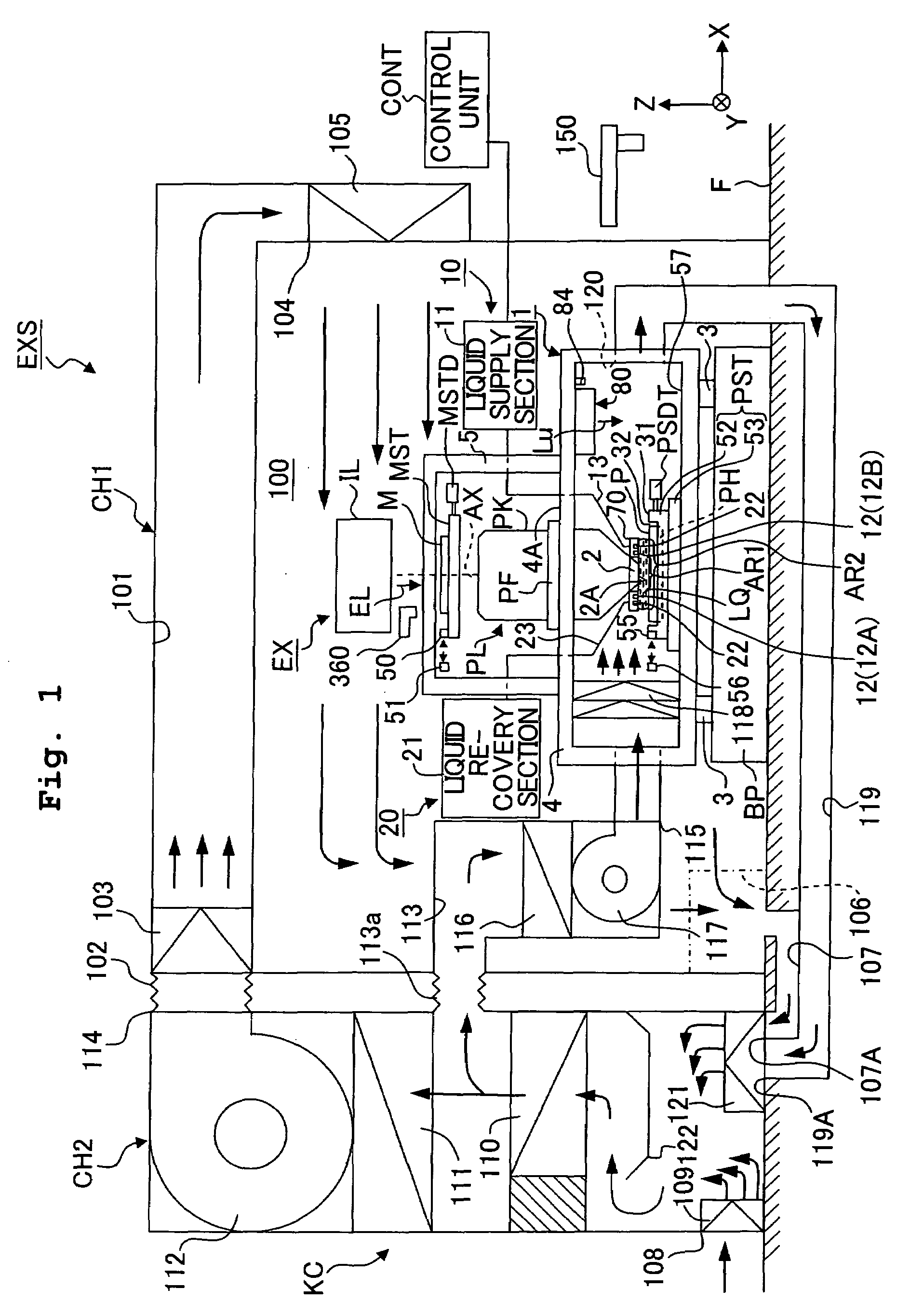 Exposure apparatus, method for cleaning member thereof , maintenance method for exposure apparatus, maintenance device, and method for producing device