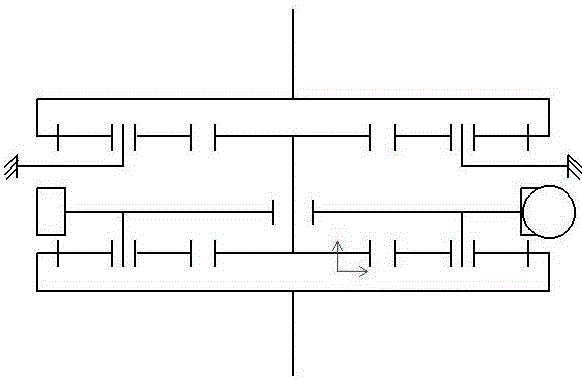 Active steering and coupling device based on double-row planetary gear trains for automobile front wheels