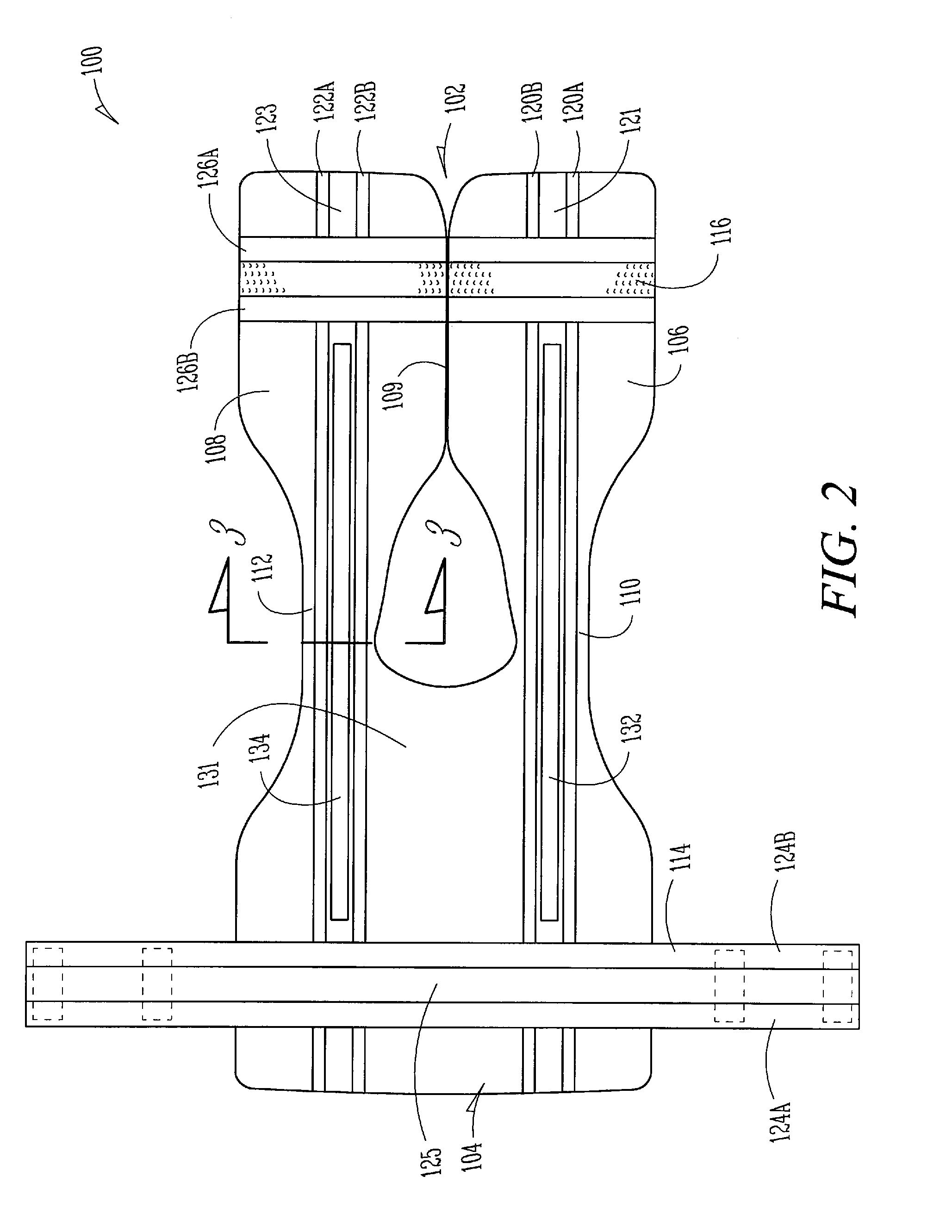 El lighting for garments with four wire circuit