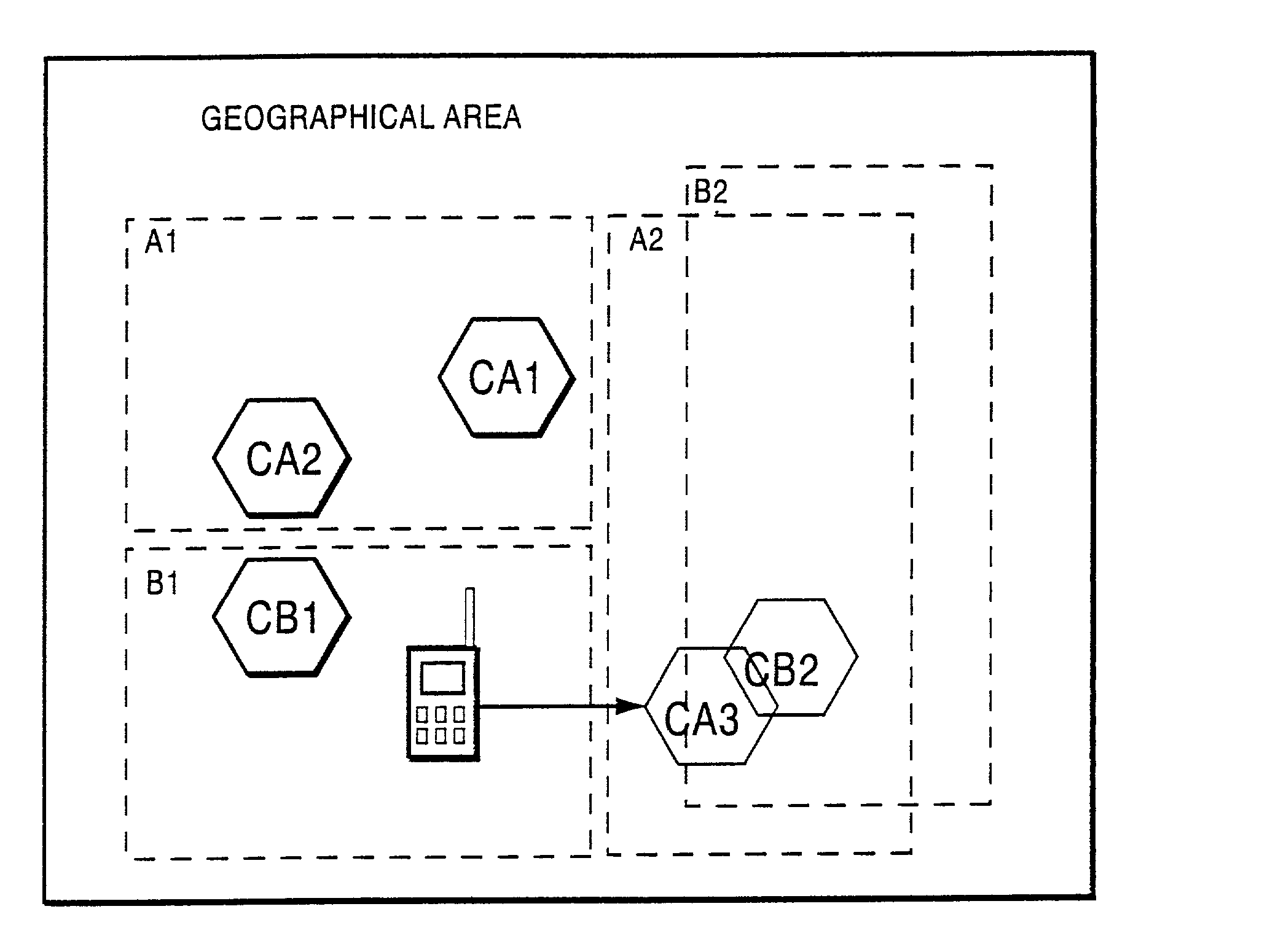 Method and apparatus for location area updating in cellular communications