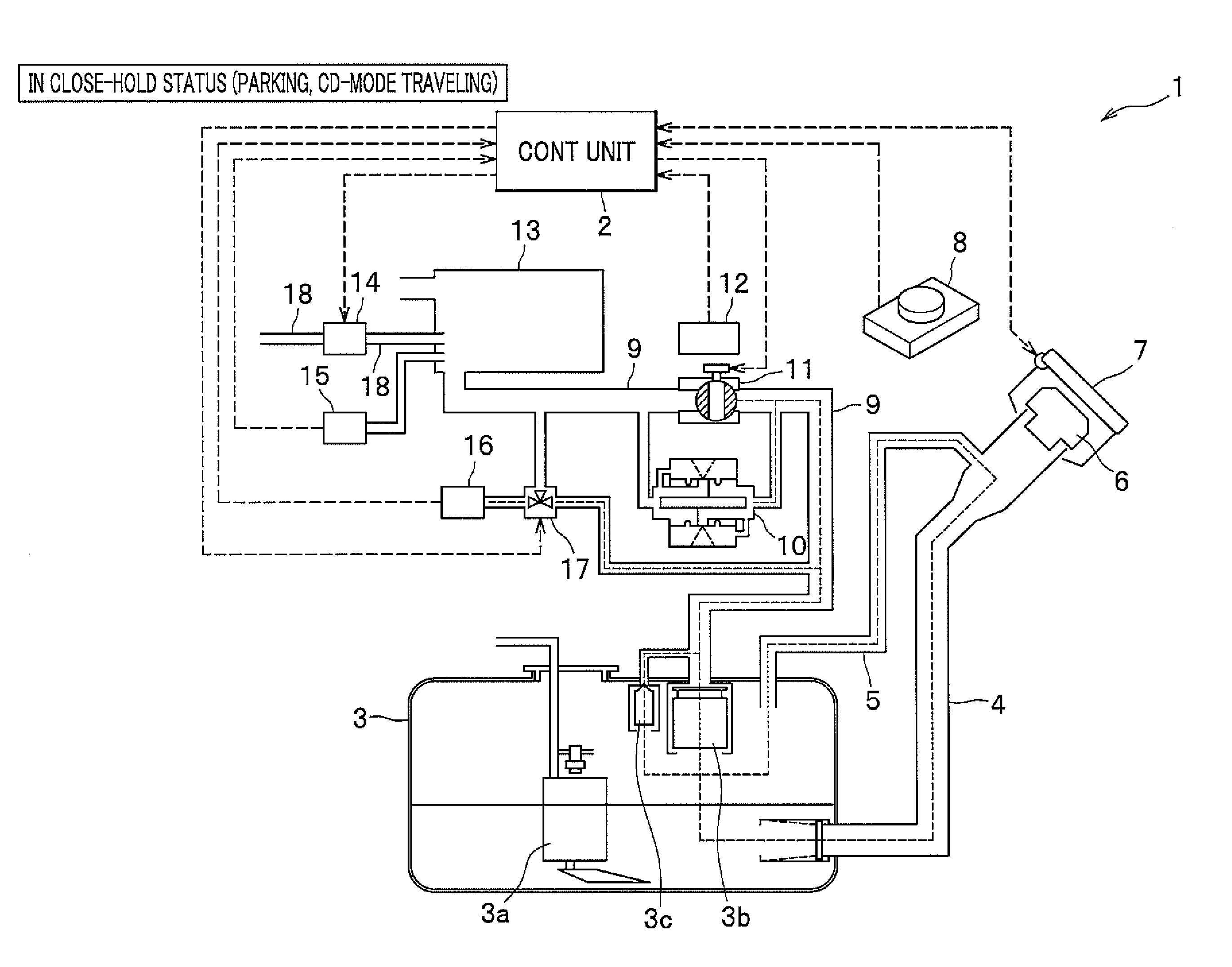 Evaporated fuel treatment apparatus and method of detecting failure in control valve