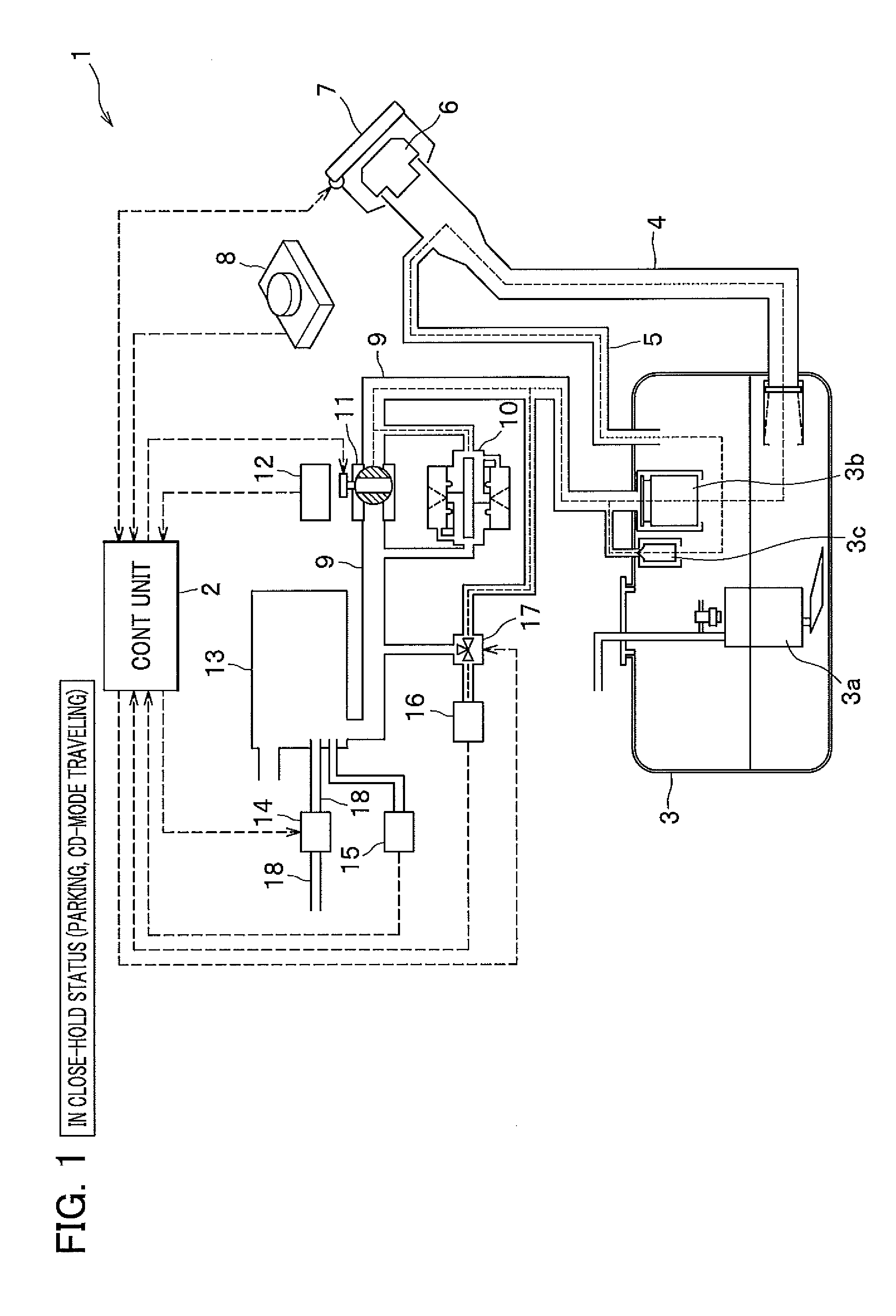 Evaporated fuel treatment apparatus and method of detecting failure in control valve