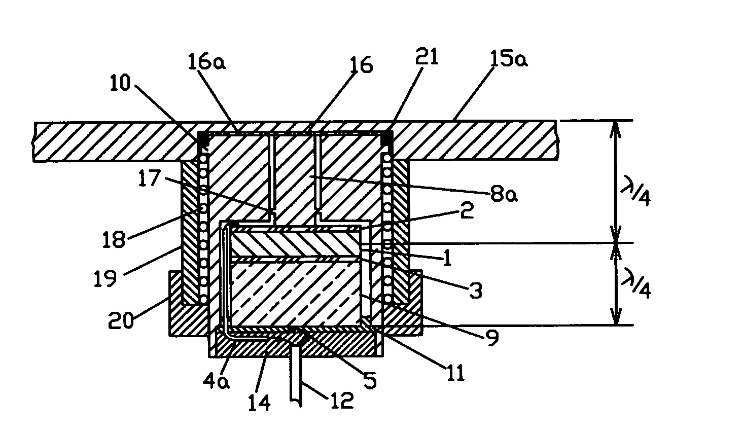 Hidden ultrasonic transducer with beam angle control for non-contact target detection systems