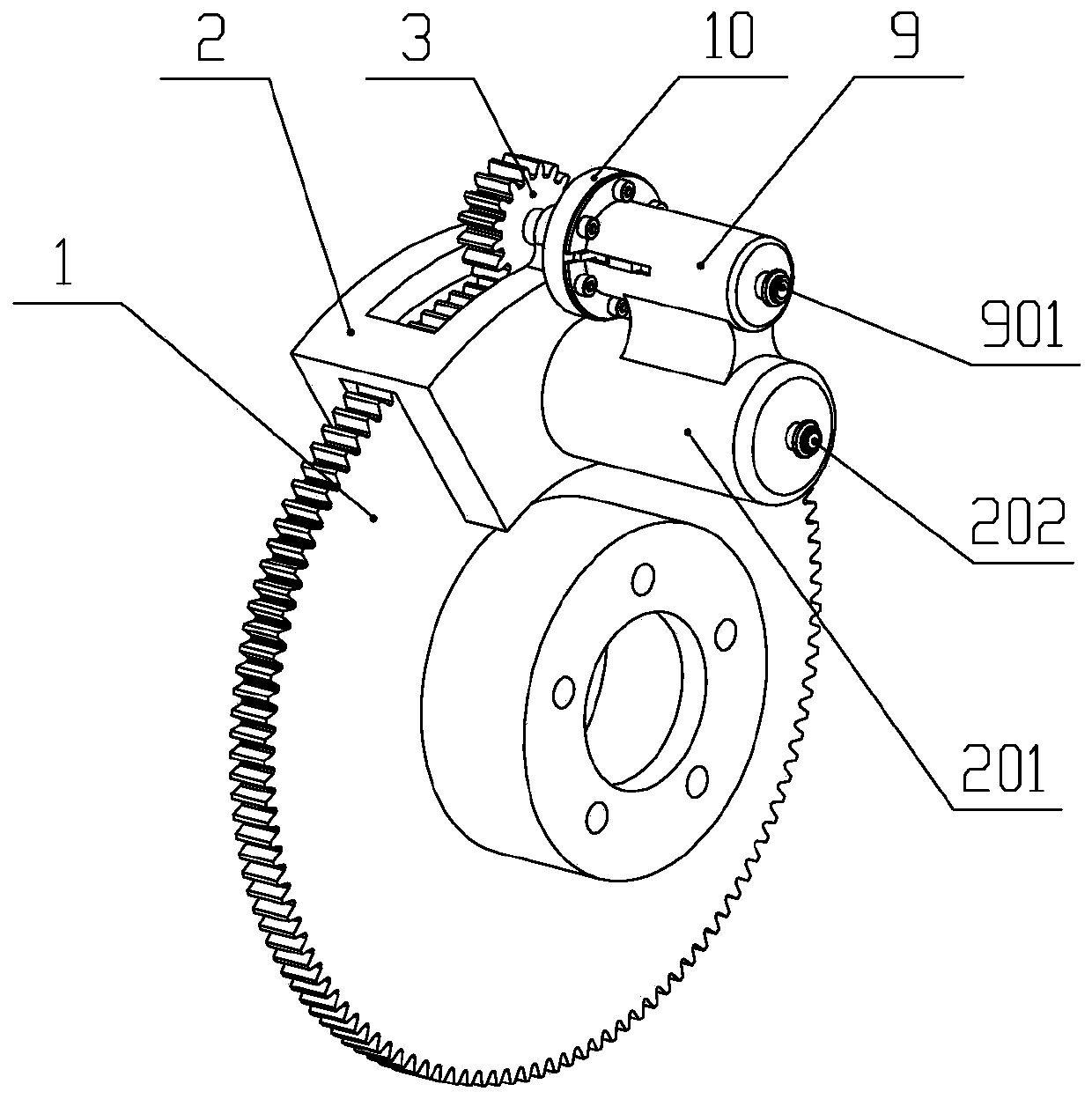 Electro-hydraulic brake-by-wire device with redundancy function and control method