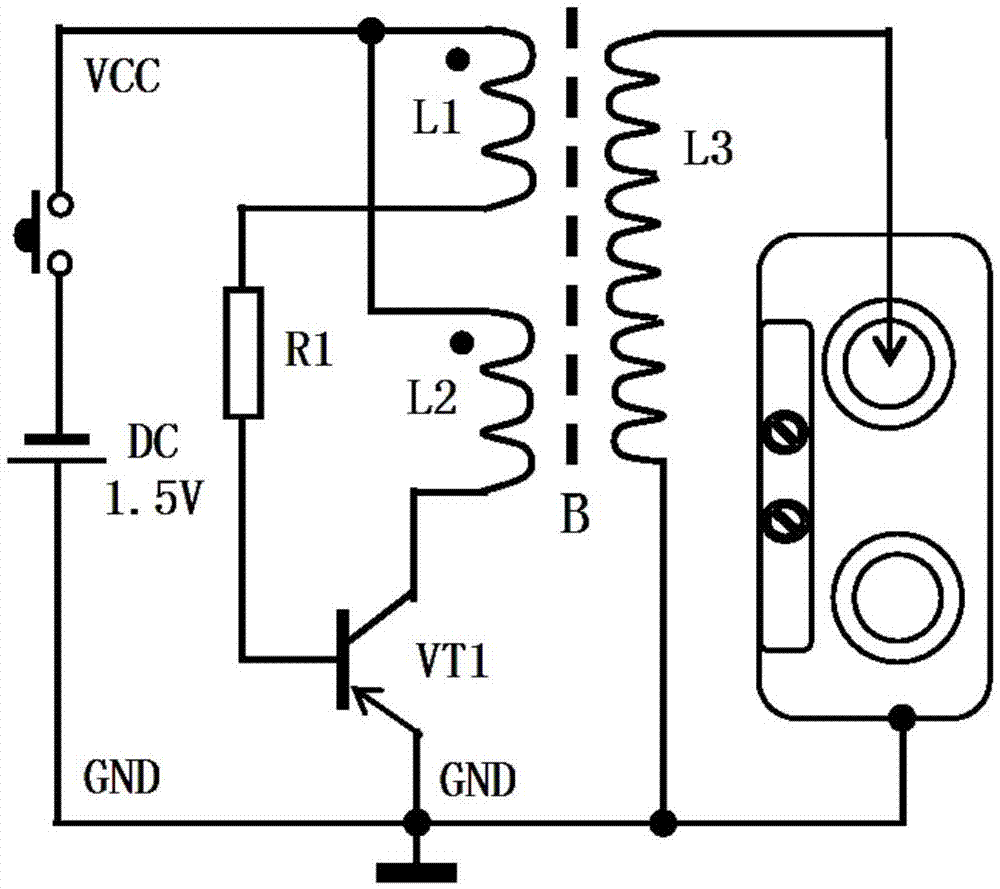 Electronic gas igniter with single battery