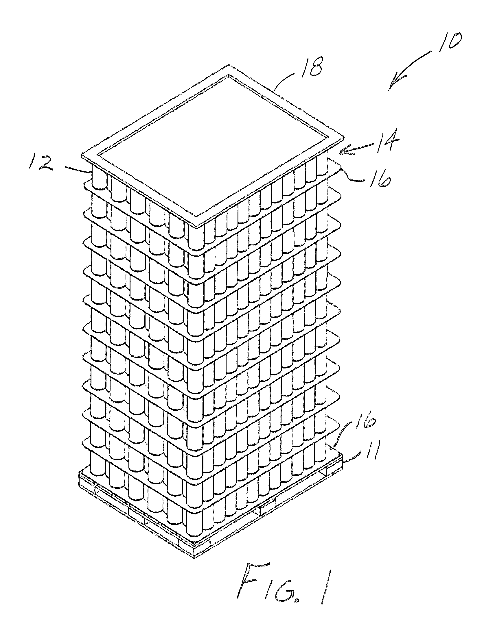 System and method for palletizing articles