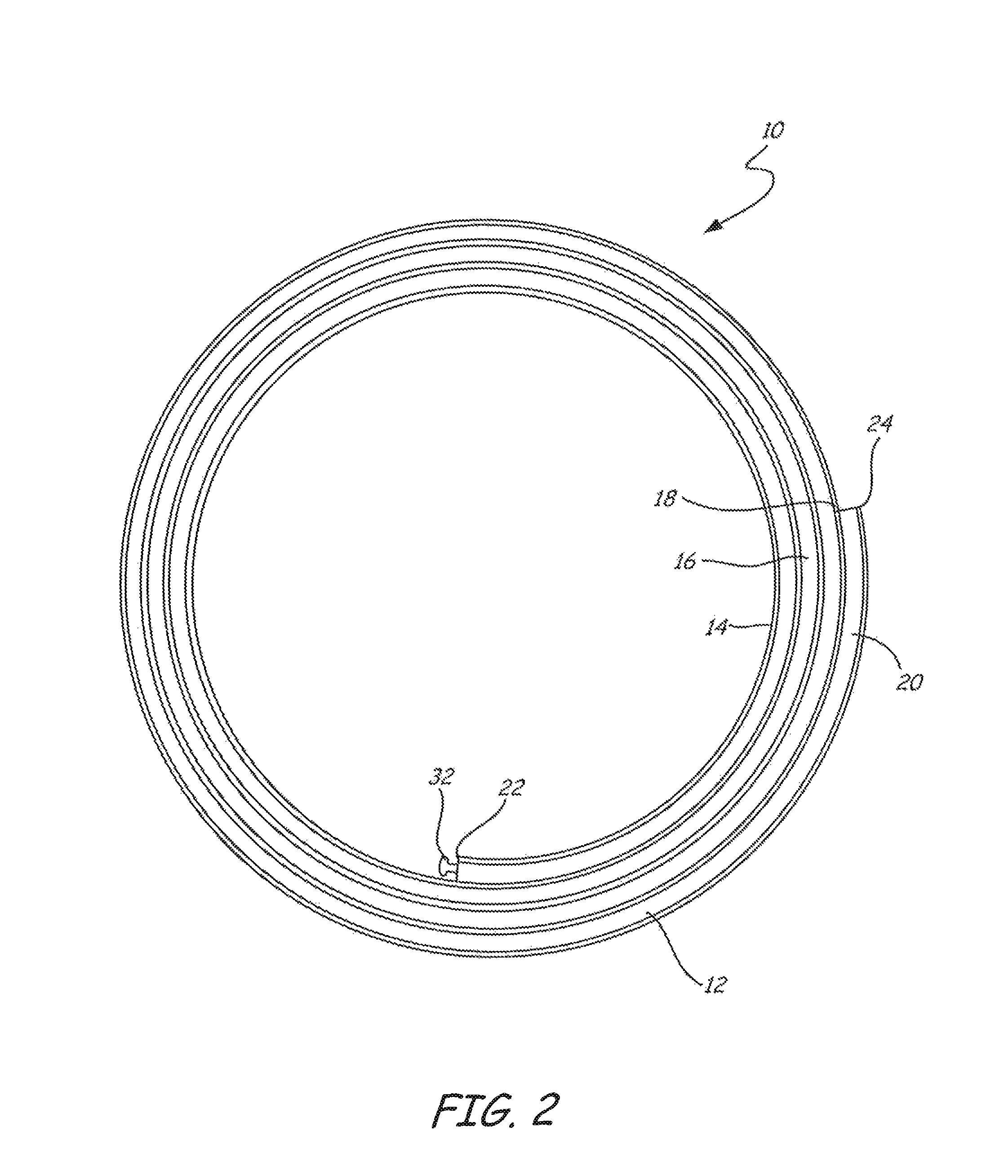 Asymmetrical locking tube