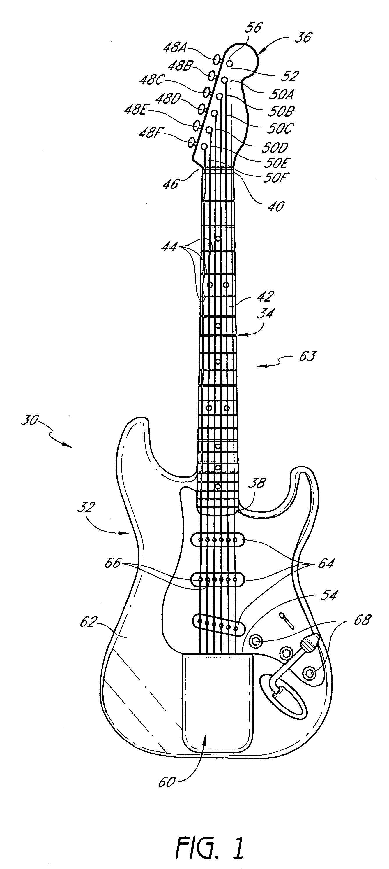 Stringed musical instrument using spring tension