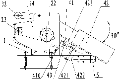 Quick hot blank extracting device with temperature sorting function