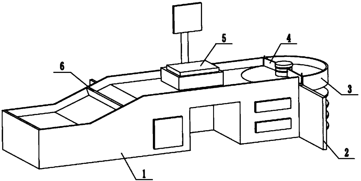 Supermarket cashier smart equipment and using method