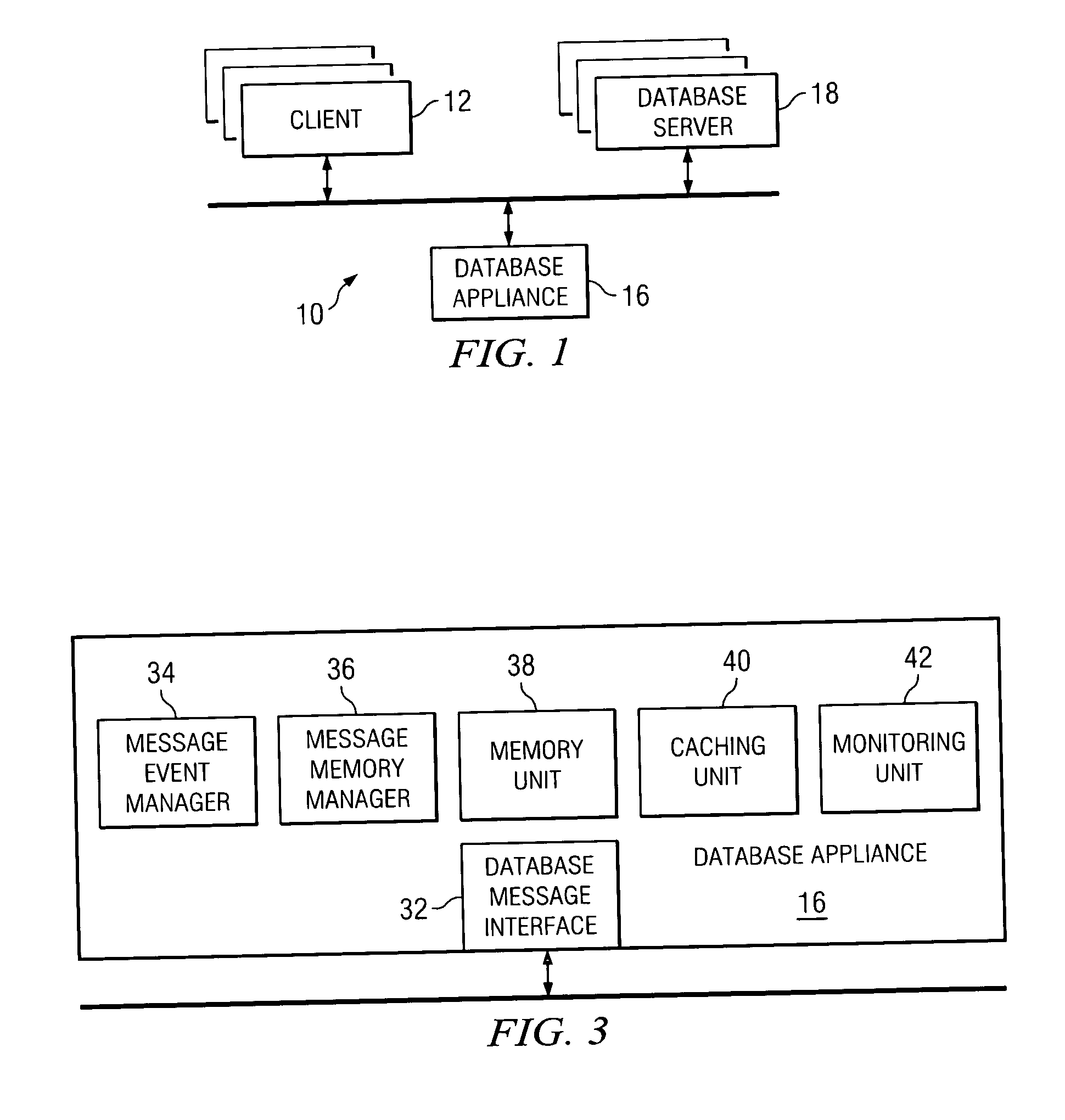 Providing application-layer functionality between one or more database clients and one or more database servers