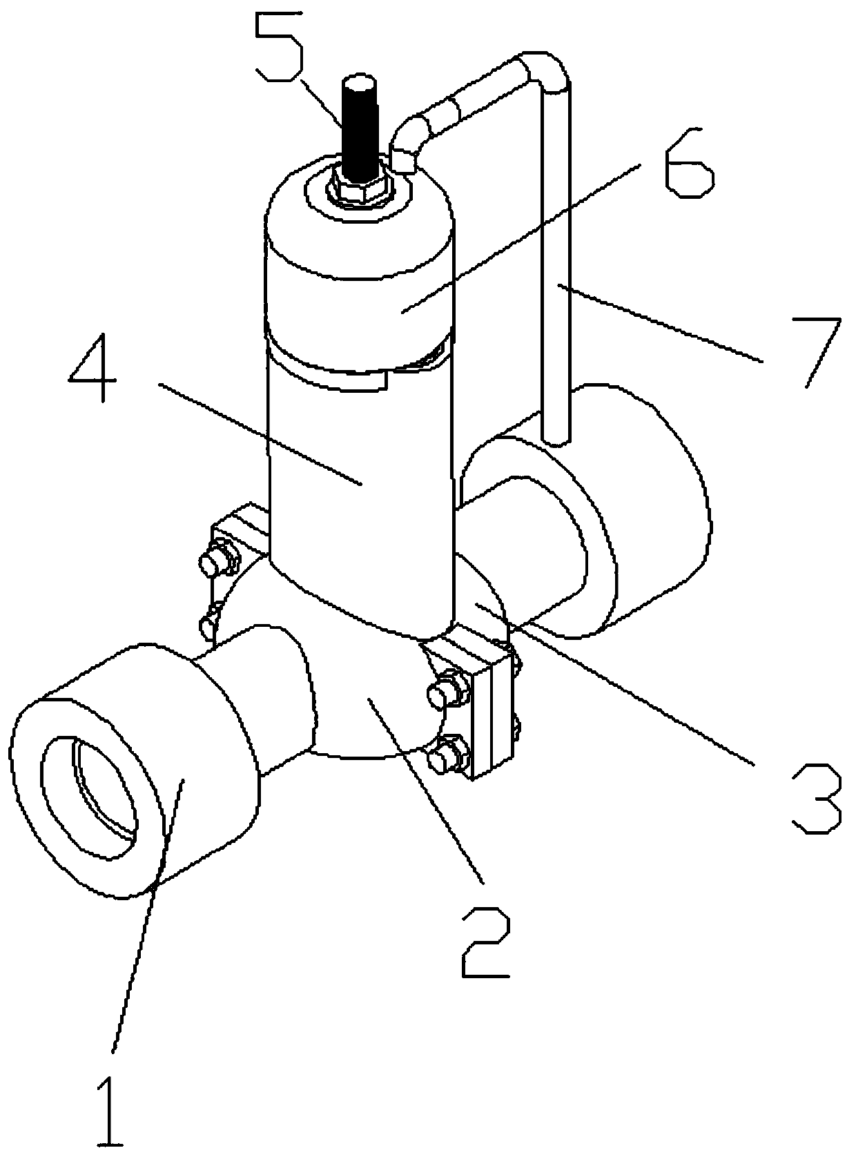 Self-operated pressure regulating valve assembled with improved valve seat fixing structure, and working mode thereof