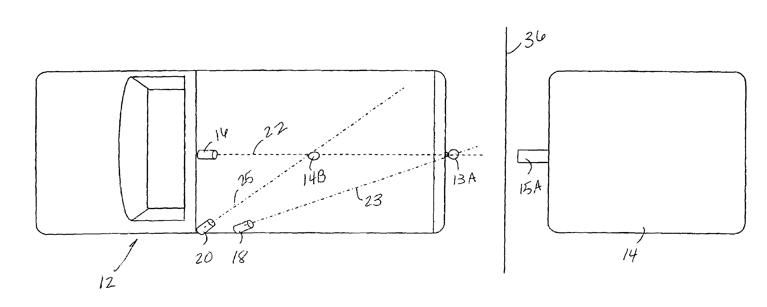 Laser guided trailer alignment system