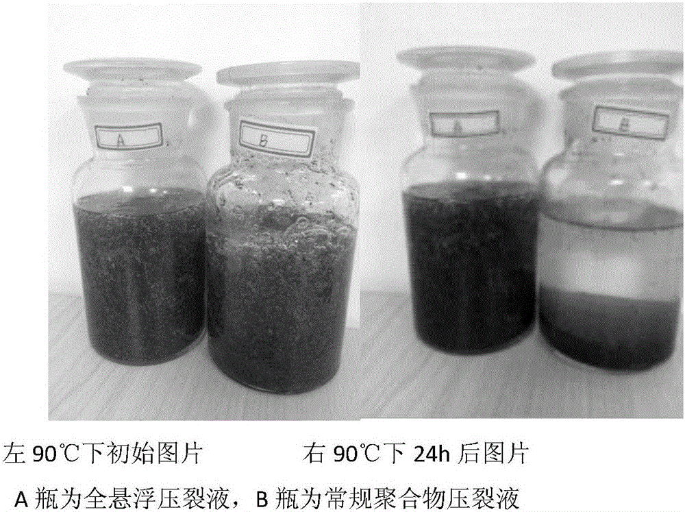 Full-suspension cleaning polymer fracturing fluid and preparation method thereof