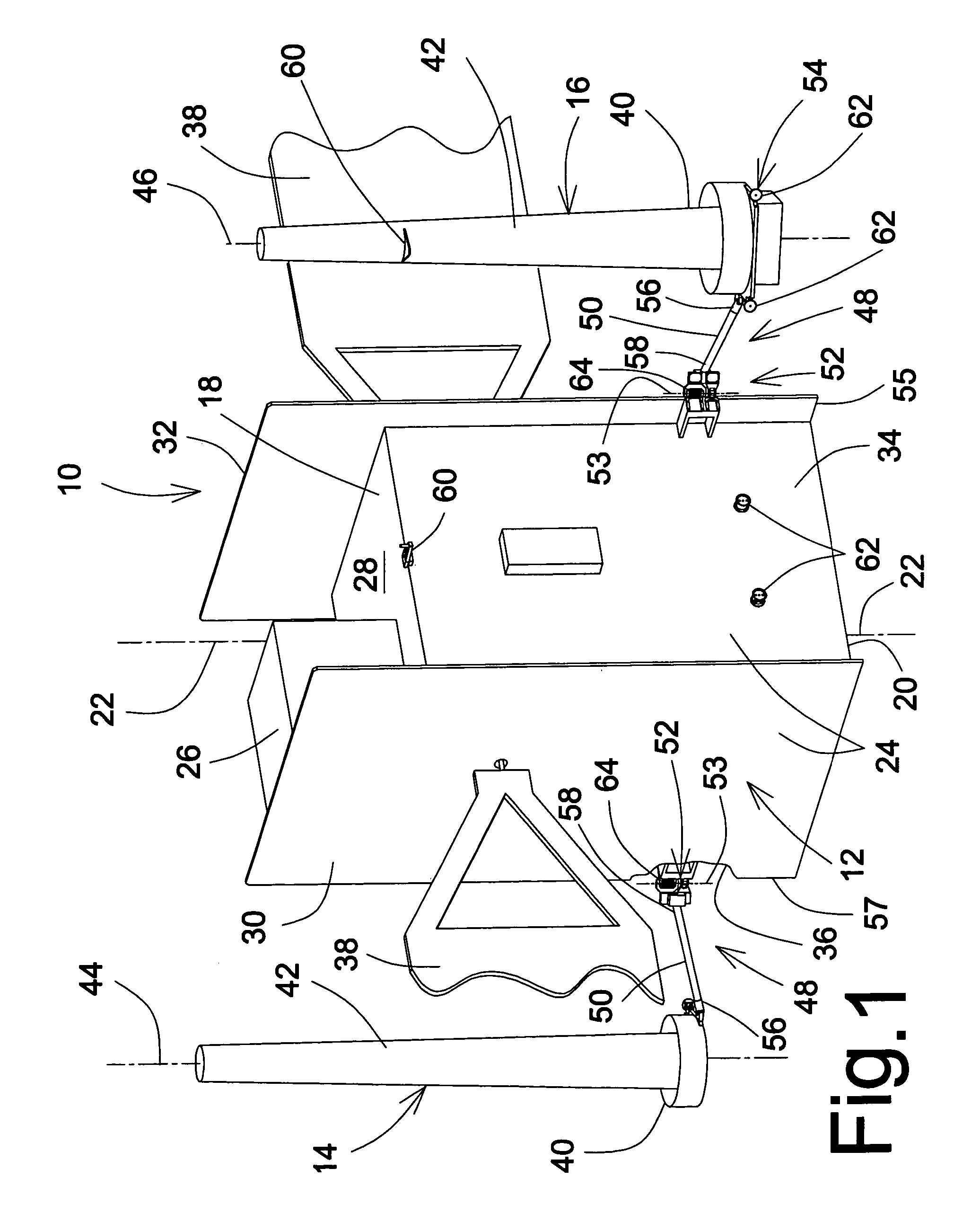 Method for improving isolation of an antenna mounted on a structure