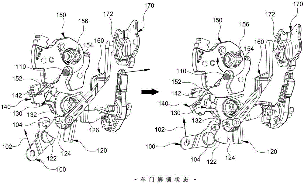 Door latch assembly of vehicle