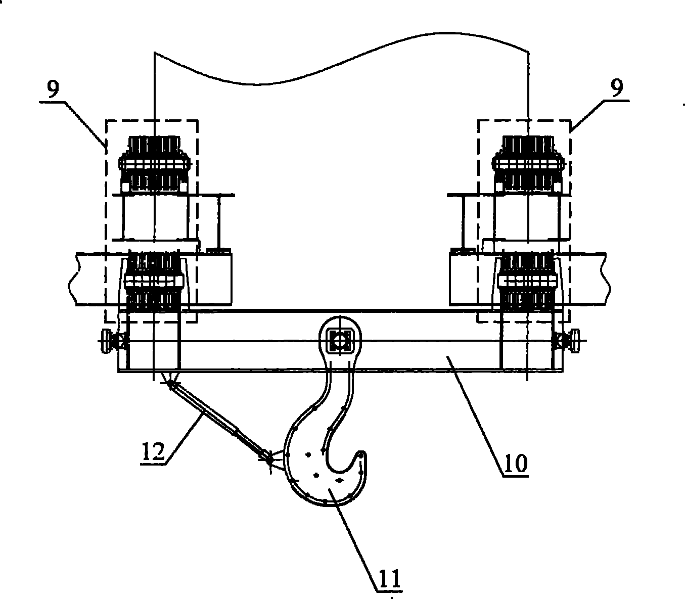 On-line vacuum arrangement apparatus