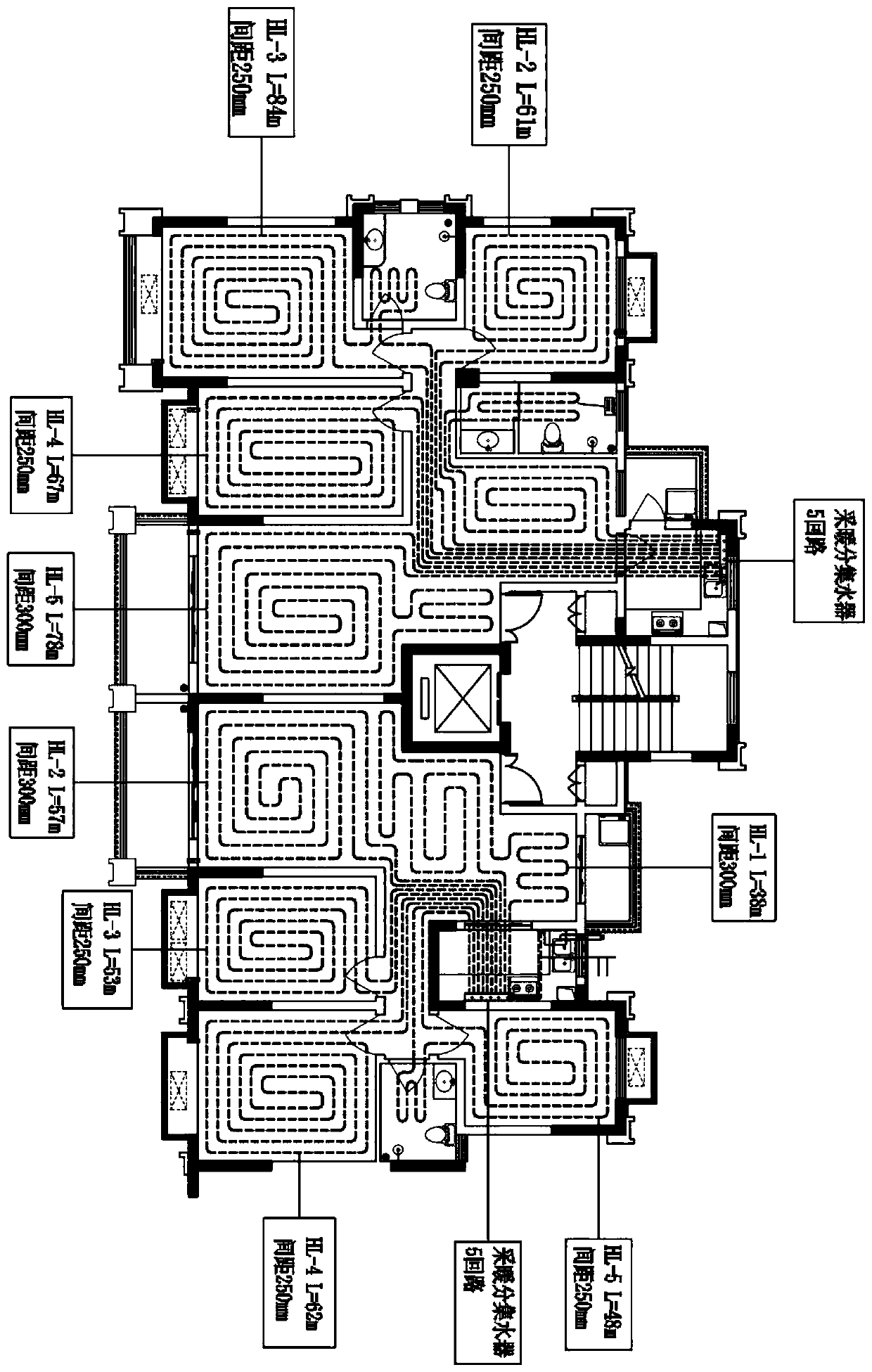 Wet-type installation construction method for floor radiant heating pipe