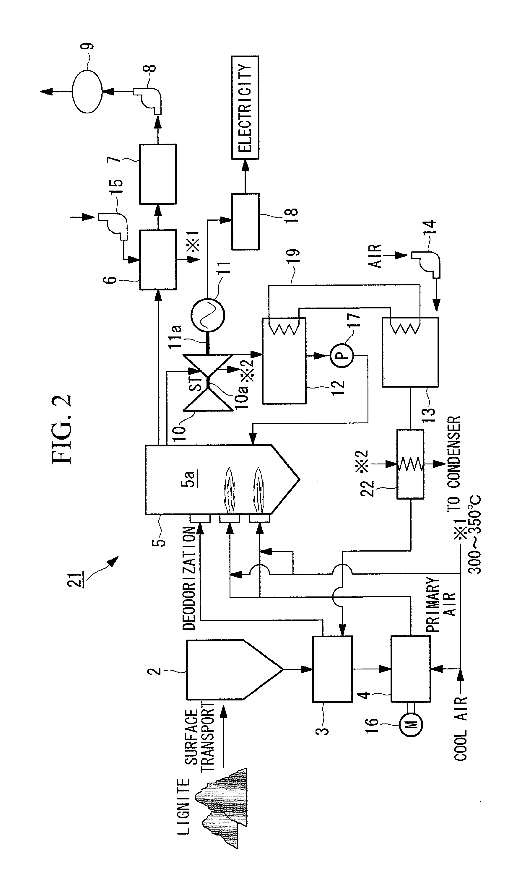 Thermal power plant using low-grade coal as fuel