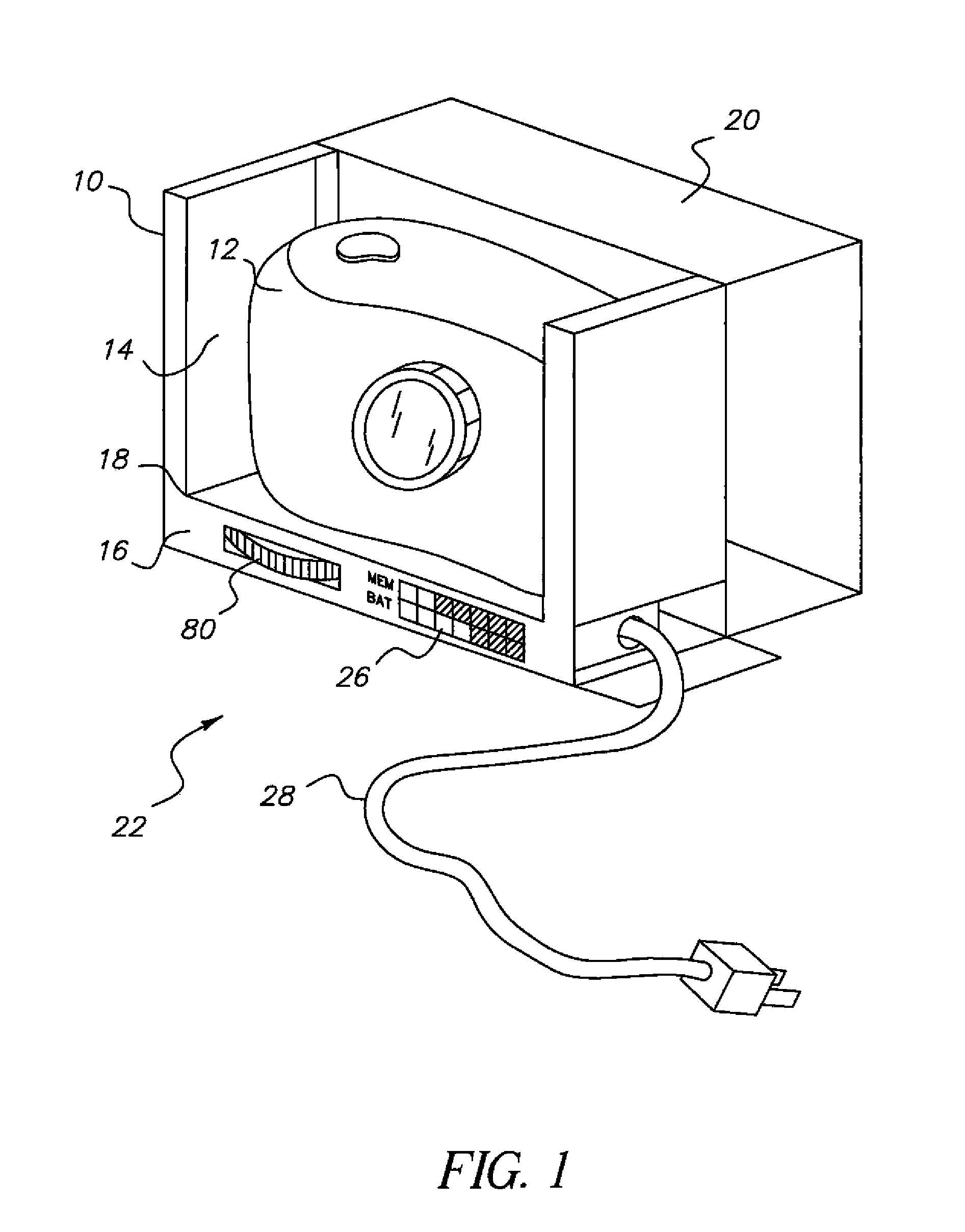 Portable dock for a camera