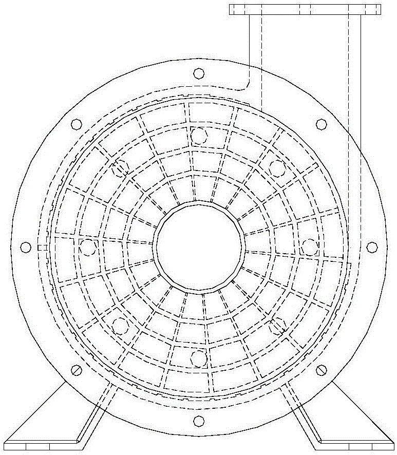 Volute structure provided with composite lining