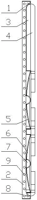 Assembling type water tank side plate base plate without transverse seams