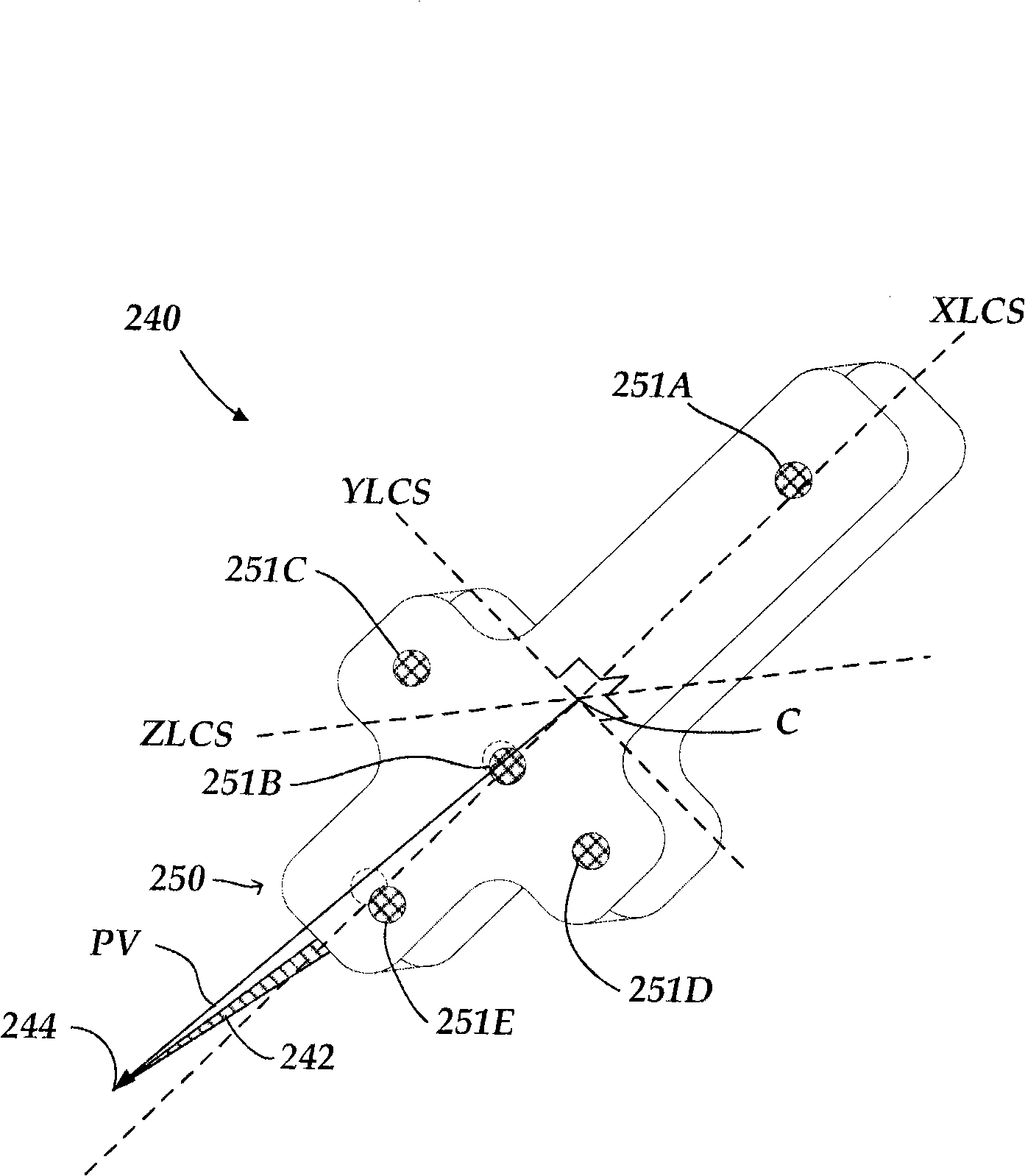 Global calibration for stereo vision probe