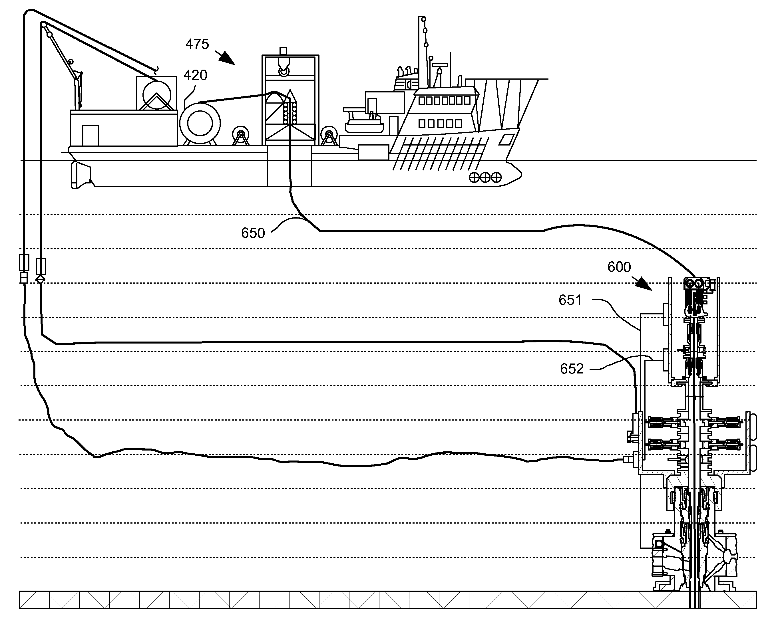 Emergency disconnect system for riserless subsea well intervention system