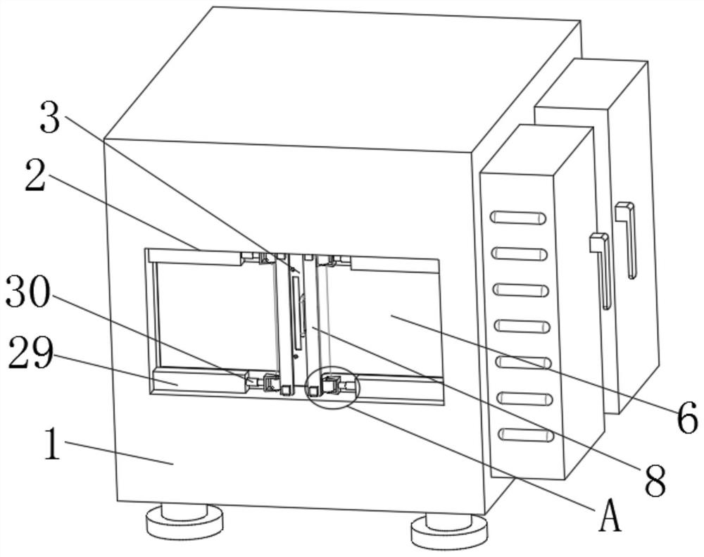 Photocatalytic air purification device capable of modularly replacing filter element