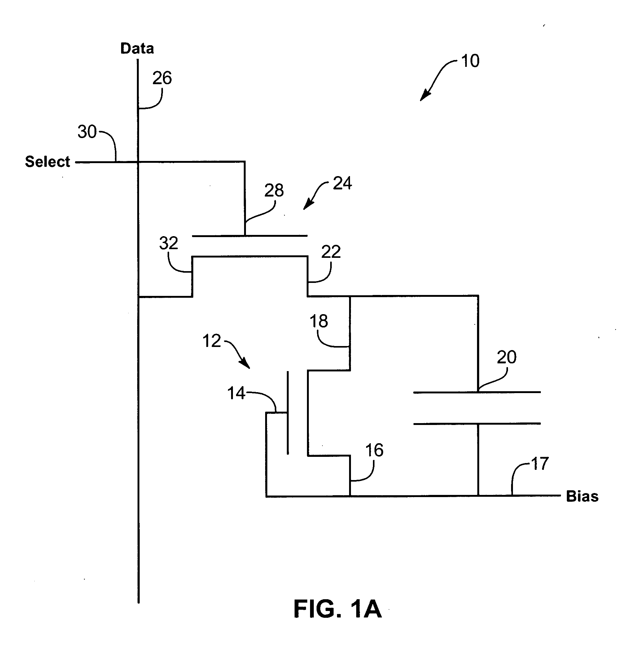 Image sensor with photosensitive thin film transistors and dark current compensation