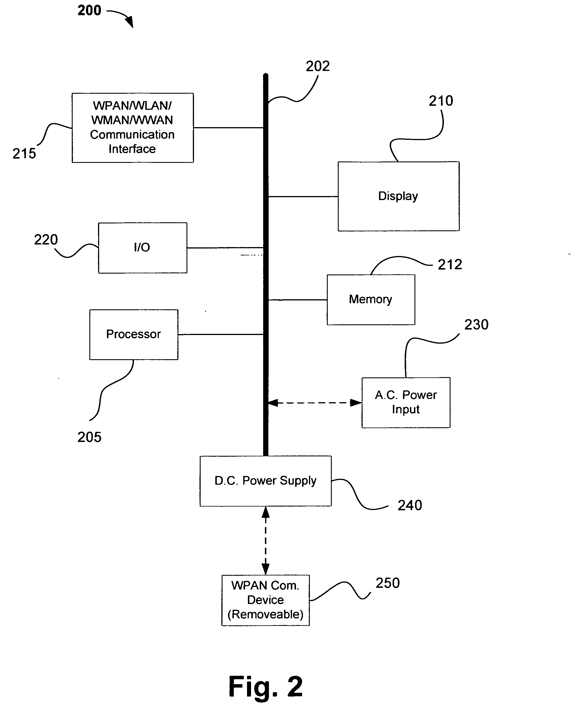 Portable communication device with detachable wireless headset