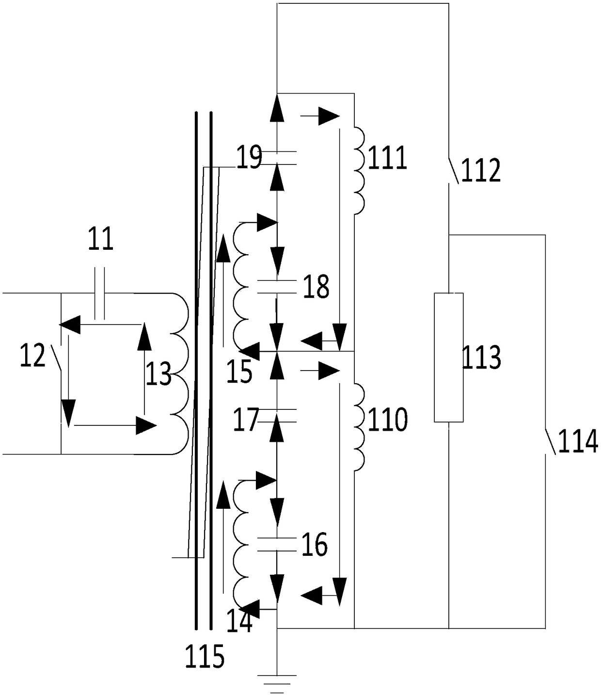 Approximate square wave Marx generator based on magnetic switch