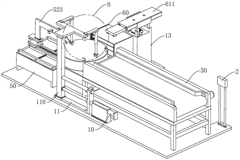 A working method of automatic edge wrapping equipment for aluminum alloy doors and windows