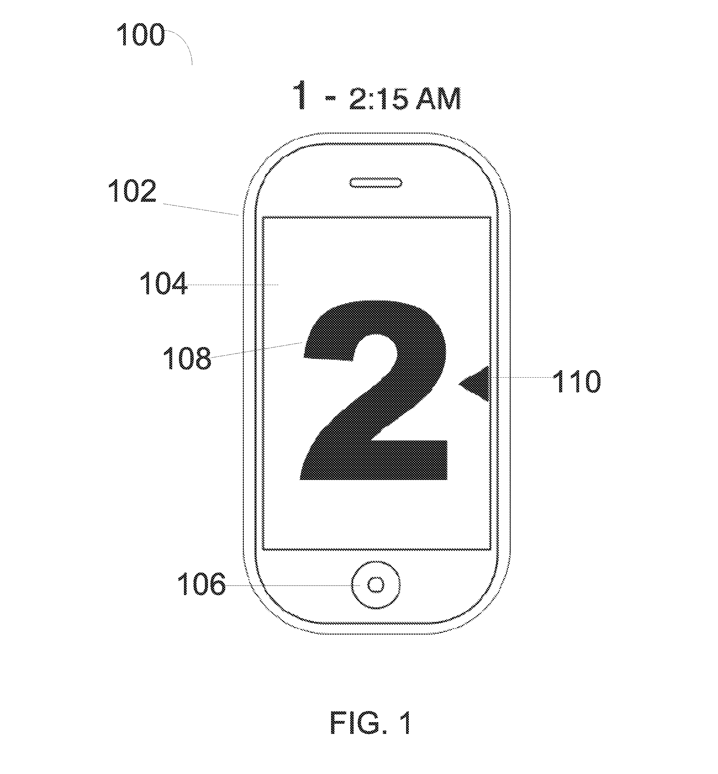 Method and device for tactilely reading time on a touch screen