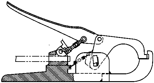 Rapid fixing connecting device of mooring rope for ship