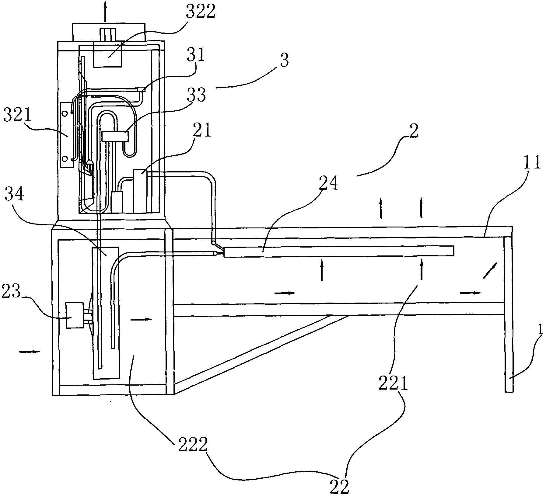 Environmental protective energy saving drying apparatus