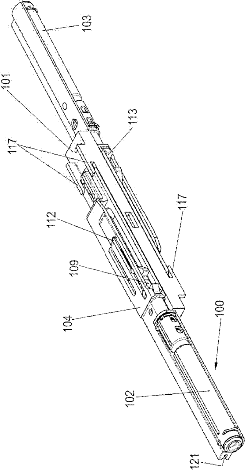 Automatic retraction apparatus and pull-out guide