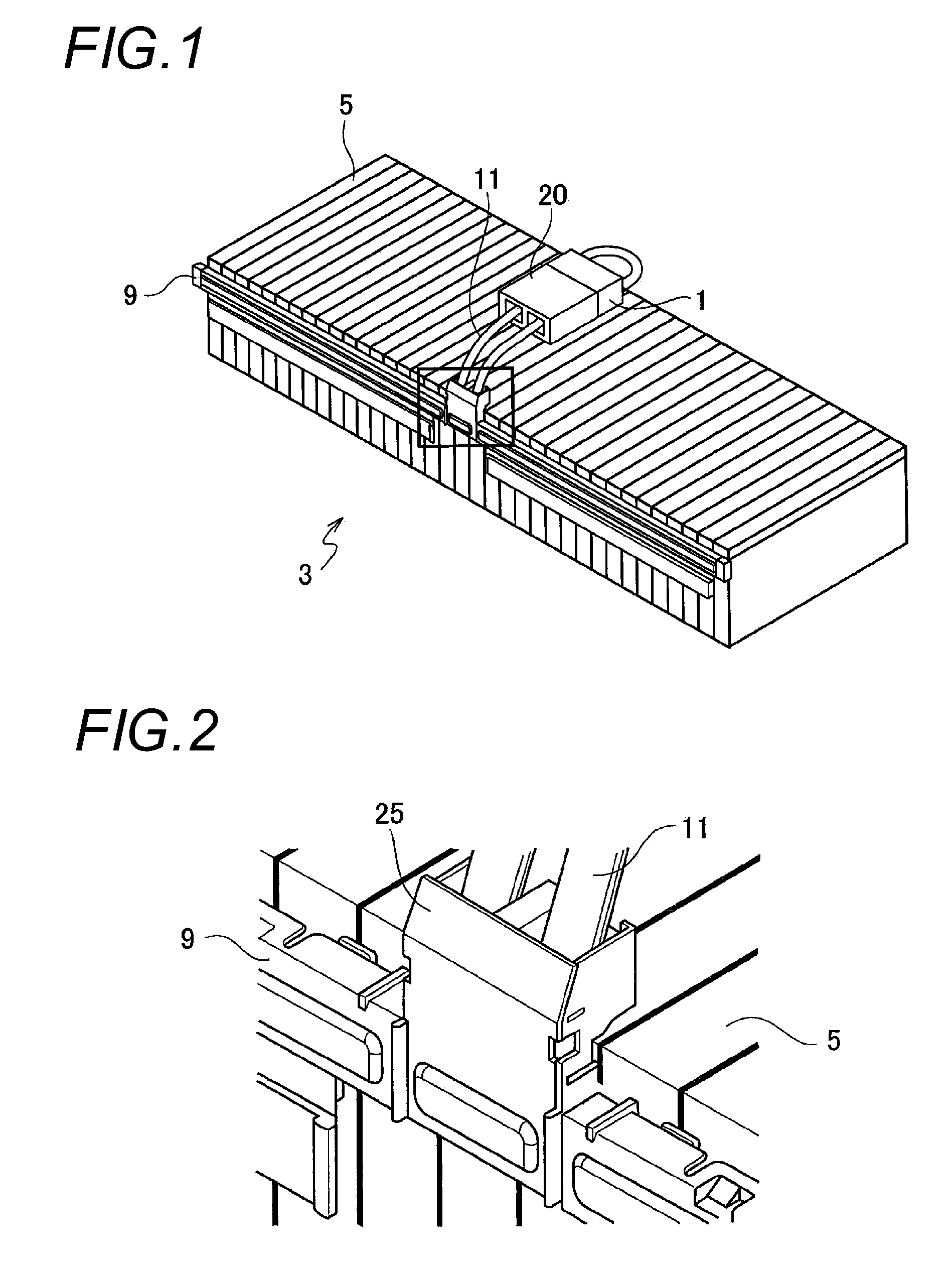 Structure for attaching service plug