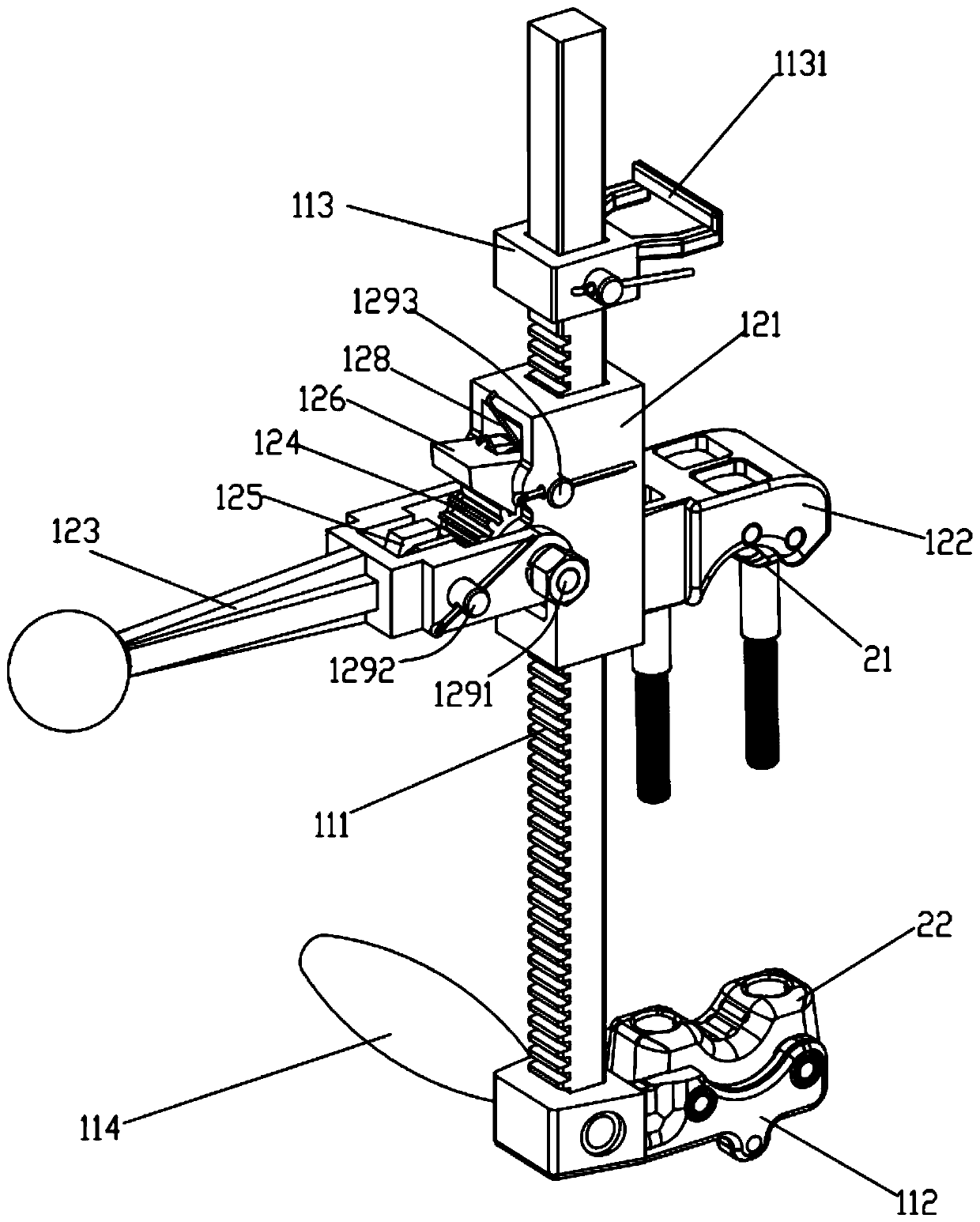 Hand-operated cable terminal turn-back binding device