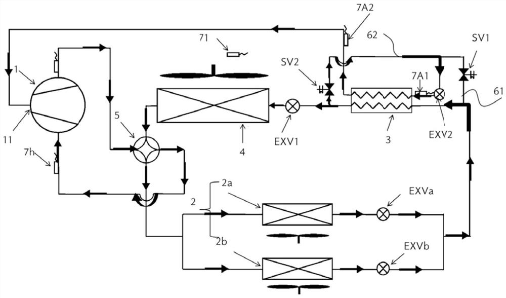 Enhanced vapor injection system and operation method thereof