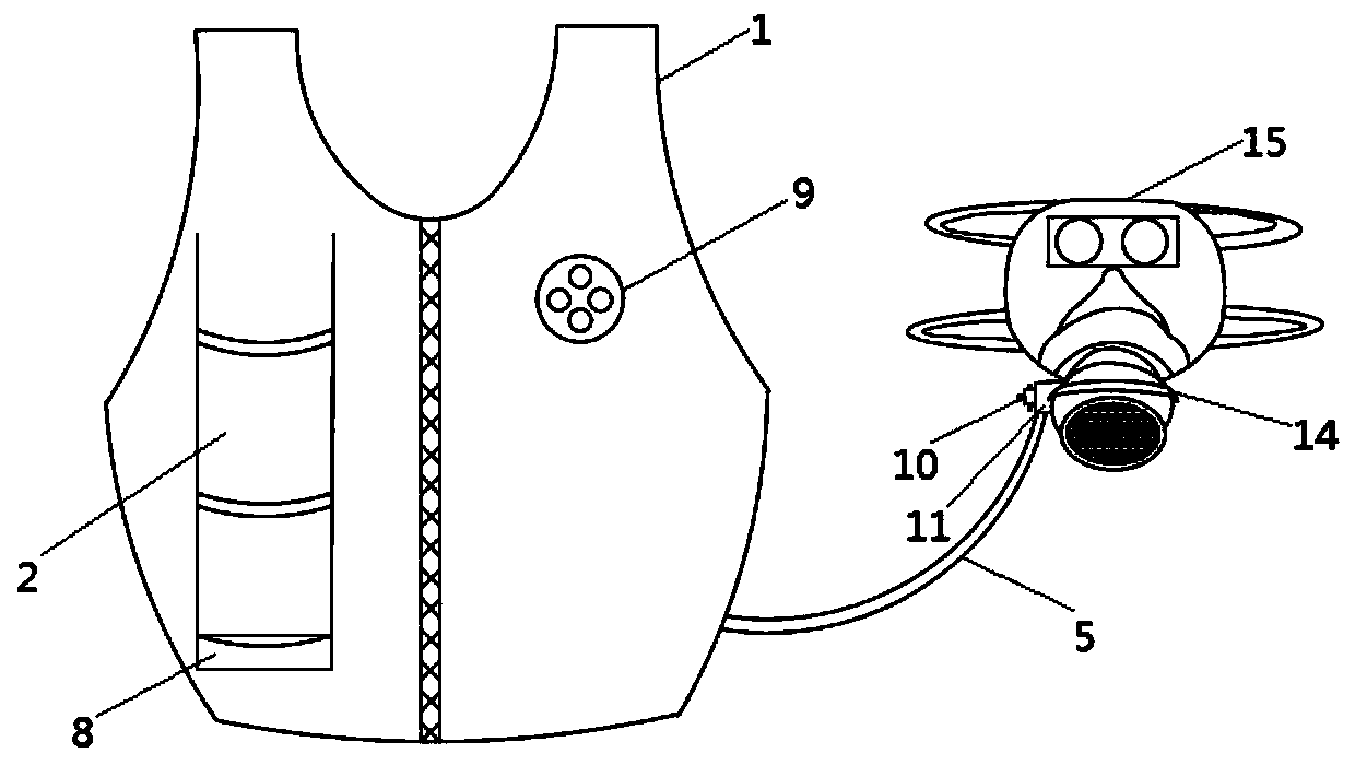 Positive-pressure fire-fighting air breathing apparatus