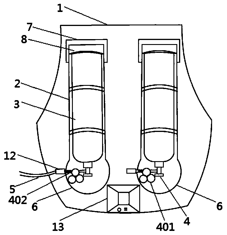 Positive-pressure fire-fighting air breathing apparatus