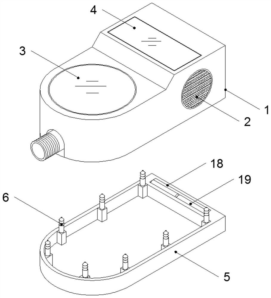 Fully-sealed intelligent water meter anti-theft device