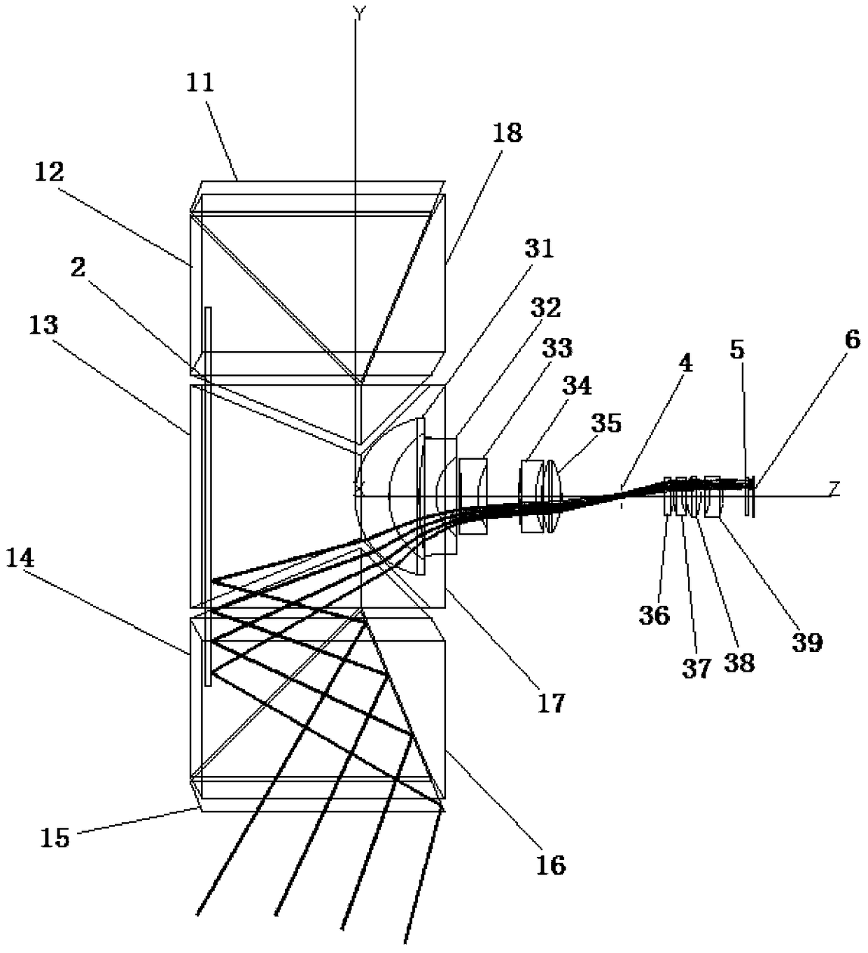 A high-resolution lunar edge optical imaging objective lens