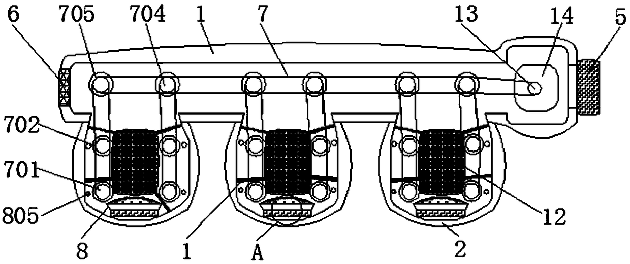 Two-force combined and air-drying shopping mall sole water removal device